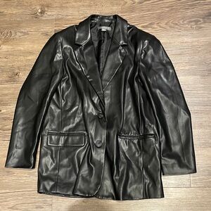 Primark Women’s Black Faux Leather Jacket